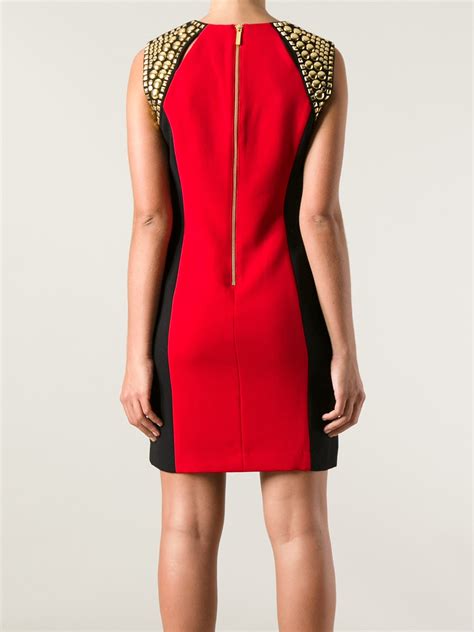 michael kors red evening dress|michael kors ladies dresses.